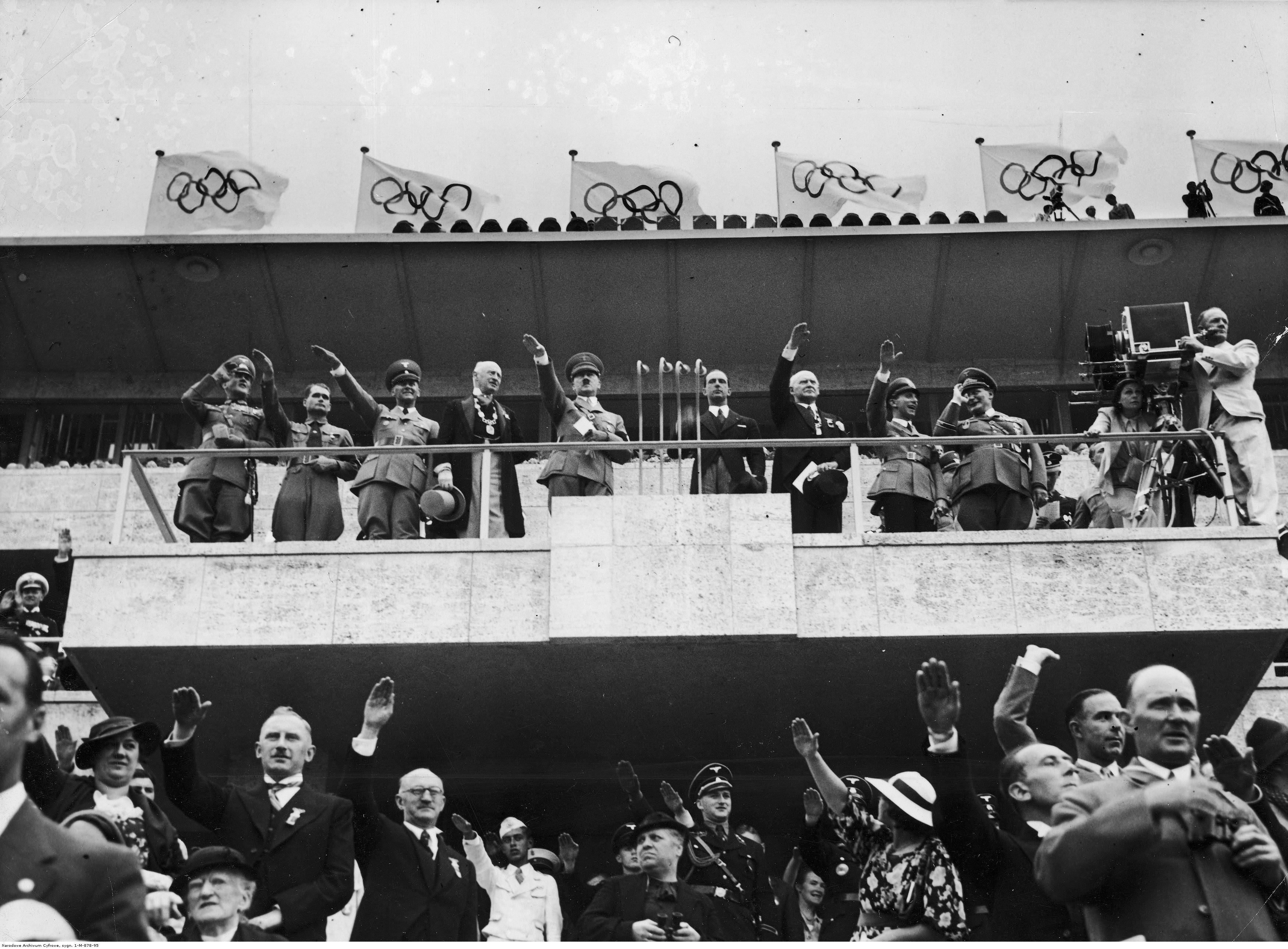 Adolf Hitler declares the Olympiad officially open